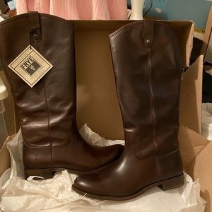FRYE brown leather riding boots size 11 NWT